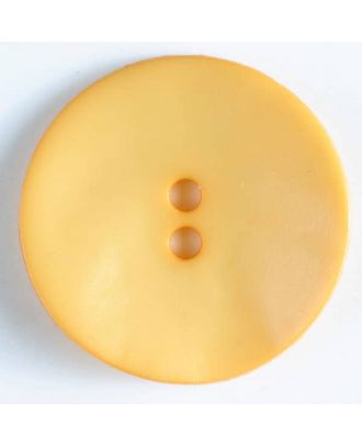 Kunststoffknopf, schlicht, mattglänzend, 2 Loch - Größe: 40mm - Farbe: gelb - Art.Nr. 407509