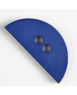 Kunststoffknopf, halbrund - Größe: 55mm - Farbe: marineblauKunststoffknopf, halbrund, 2 Loch -  - Art.Nr. 420061