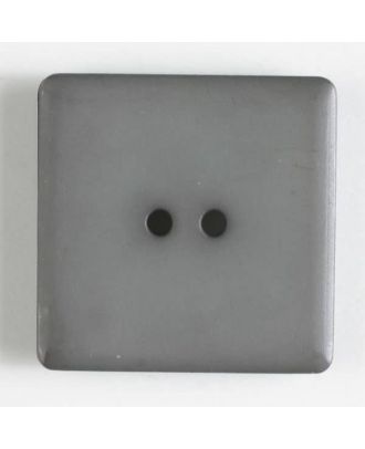 Kunststoffknopf, schlicht quadratisch -  Größe: 25mm - Farbe: grau - Art.Nr. 318500