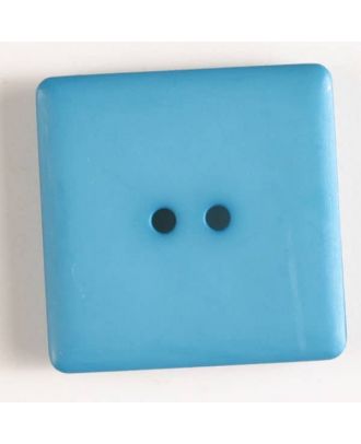 Kunststoffknopf, schlicht quadratisch - Größe: 25mm - Farbe: blau - Art.Nr. 318503