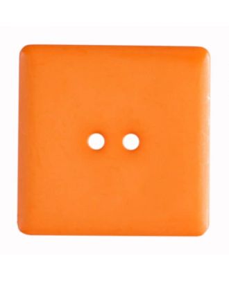 Kunststoffknopf, schlicht quadratisch - Größe: 25mm - Farbe: orange - Art.Nr. 318508