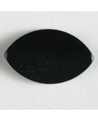 Kunststoffknopf in Augenform mit Öse - Größe: 25mm - Farbe: schwarz - Art.Nr. 310709