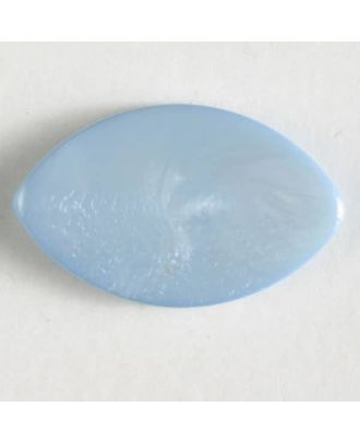 Kunststoffknopf in Augenform mit Öse - Größe: 34mm - Farbe: blau - Art.Nr. 372613