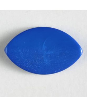 Kunststoffknopf in Augenform mit Öse -  Größe: 25mm - Farbe: blau - Art.Nr. 312614