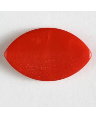 Kunststoffknopf in Augenform mit Öse -  Größe: 25mm - Farbe: rot - Art.Nr. 310710