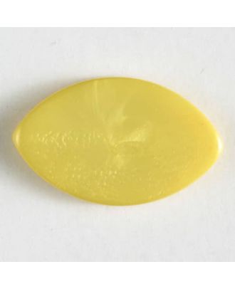 Kunststoffknopf in Augenform mit Öse - Größe: 34mm - Farbe: gelb - Art.Nr. 372617