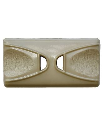 Polyamidknopf, länglich, 2 Löcher - Größe:  45mm - Farbe: hellgrün - ArtNr.: 425106