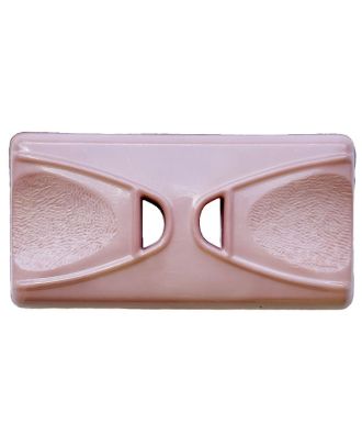 Polyamidknopf, länglich, 2 Löcher - Größe:  45mm - Farbe: pink - ArtNr.: 425108
