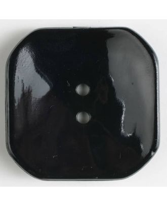 Kunststoffknopf Viereck mit 2 Löchern - Größe: 40mm - Farbe: schwarz - Art.Nr. 400161