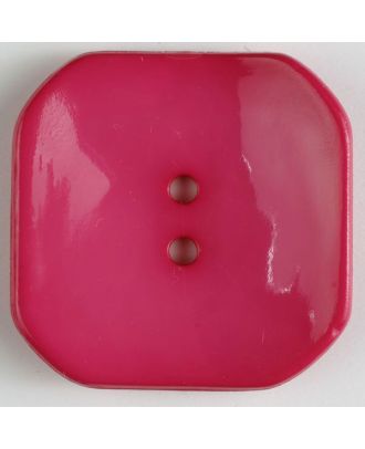 Kunststoffknopf Viereck mit 2 Löchern - Größe: 40mm - Farbe: pink - Art.Nr. 404607