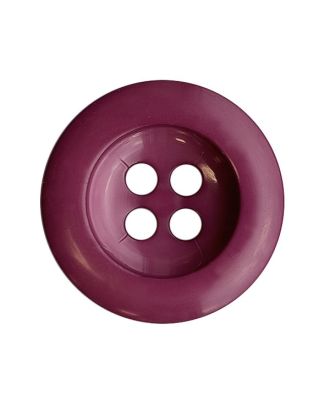 Polyamidknopf, rund, glänzende Oberfläche, 4 Löcher - Größe: 28mm - Farbe: beere - ArtNr.: 384103
