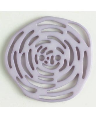 Polyamidknopf unrund, mit vielen länglichen Löchern, 2-loch - Größe: 40mm - Farbe: lila - Art.Nr. 406622