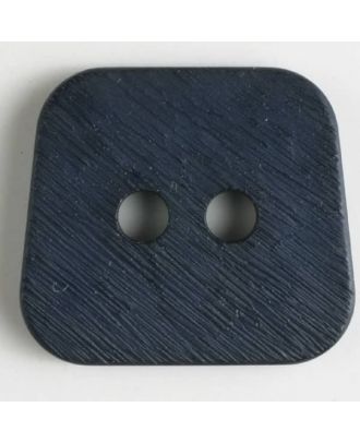 Polyamidknopf, aufgerauhte Oberfläche, mit abgerundeten Ecken, 2-loch - Größe: 23mm - Farbe: marineblau - Art.Nr. 310746