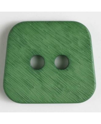 Polyamidknopf, aufgerauhte Oberfläche, mit abgerundeten Ecken, 2-loch - Größe: 23mm - Farbe: grün - Art.Nr. 316633
