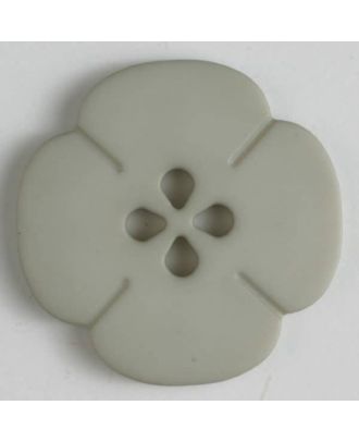 Kunststoffknopf Blume mit 2 Löchern - Größe: 20mm - Farbe: beige - Art.Nr. 264610
