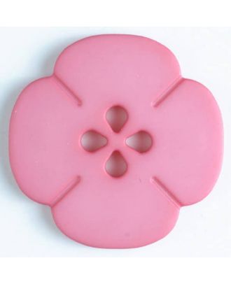 Kunststoffknopf Blume mit 2 Löchern - Größe: 20mm - Farbe: pink - Art.Nr. 264615