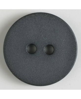 Polyamidknopf schlicht mit angerauter Oberfläche mit 2 Löchern - Größe: 20mm - Farbe: grau - Art.Nr. 267600