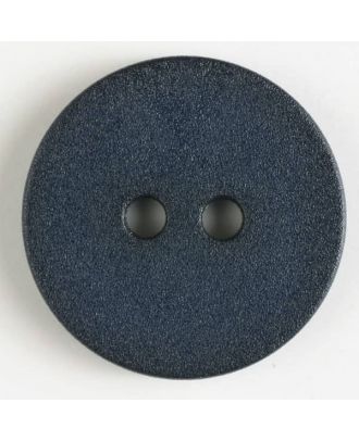 Polyamidknopf schlicht mit angerauter Oberfläche mit 2 Löchern - Größe: 20mm - Farbe: marineblau - Art.Nr. 261194