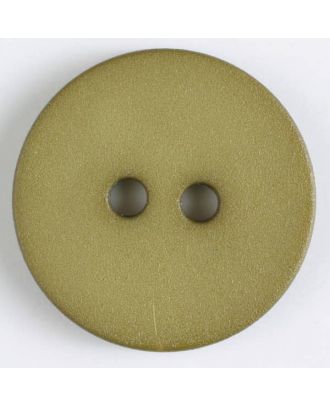 Polyamidknopf schlicht mit angerauter Oberfläche mit 2 Löchern -  Größe: 20mm - Farbe: grün - Art.Nr. 267606