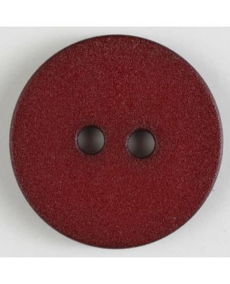 Polyamidknopf schlicht mit angerauter Oberfläche mit 2 Löchern - Größe: 30mm - Farbe: weinrot - Art.Nr. 347607