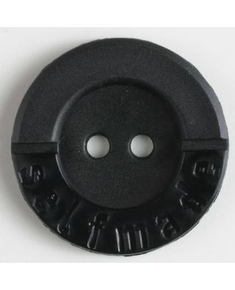 polyamide button 2 holes selfmade - Size: 36mm - Color: black - Art.No. 370557