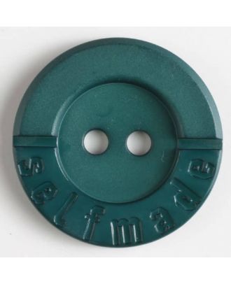 Polyamidknopf 2-loch Selfmade - Größe: 25mm - Farbe: grün - Art.Nr. 315613