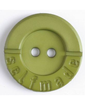 Polyamidknopf 2-loch Selfmade - Größe: 25mm - Farbe: grün - Art.Nr. 315614