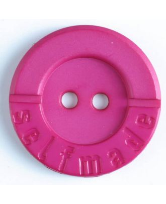 polyamide button 2 holes selfmade - Size: 36mm - Color: pink - Art.No. 375615