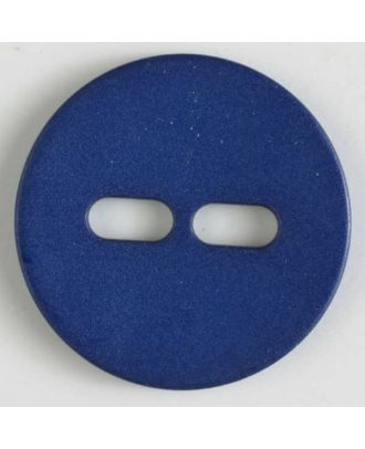 Polyamidknopf schlicht mit 2 ovalen Knopflöchern - Größe: 38mm - Farbe: marineblau - Art.Nr. 370610