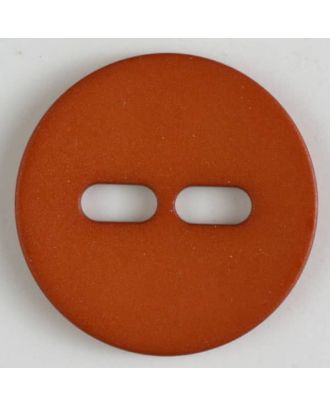 Polyamidknopf schlicht mit 2 ovalen Knopflöchern - Größe: 38mm - Farbe: orange - Art.Nr. 377617