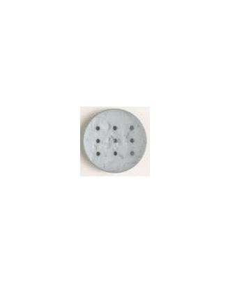 Polyamidknopf zum Selbstgestalten, rund, mit 9 Löchern zur Individualisierung mit Garn - Größe: 45mm - Farbe: grau - Art.Nr. 390275