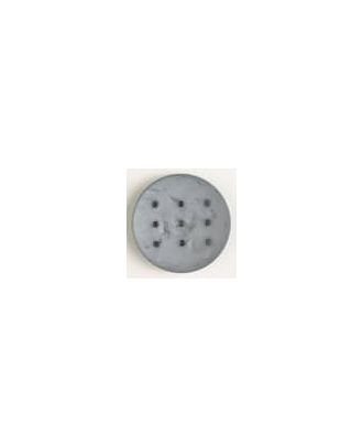 Polyamidknopf zum Selbstgestalten, rund, mit 9 Löchern zur Individualisierung mit Garn - Größe: 45mm - Farbe: grau - Art.Nr. 390276