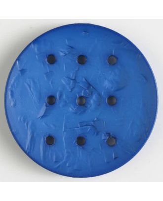 polyamide button with  9 holes - Size: 45mm - Color: blue - Art.No. 390289