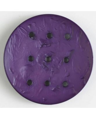 polyamide button with  9 holes - Size: 45mm - Color: lilac - Art.No. 390290