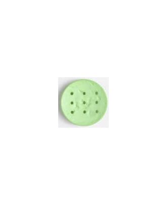 Polyamidknopf zum Selbstgestalten, rund, mit 9 Löchern zur Individualisierung mit Garn - Größe: 45mm - Farbe: grün - Art.Nr. 390281