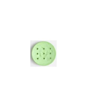 Polyamidknopf zum Selbstgestalten, rund, mit 9 Löchern zur Individualisierung mit Garn - Größe: 45mm - Farbe: grün - Art.Nr. 390281