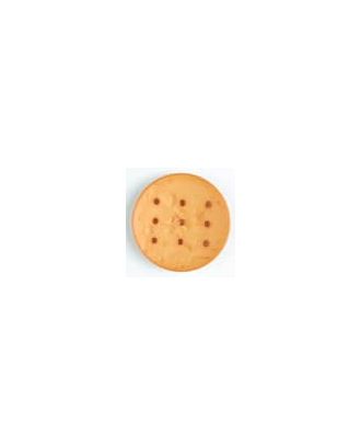 Polyamidknopf zum Selbstgestalten, rund, mit 9 Löchern zur Individualisierung mit Garn - Größe: 45mm - Farbe: orange - Art.Nr. 390285