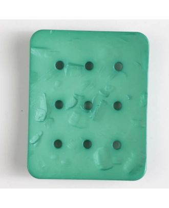 polyamide button with  9 holes - Size: 54mm - Color: green - Art.No. 400241