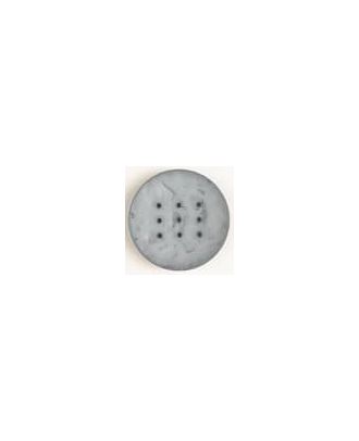 Polyamidknopf zum Selbstgestalten, rund, mit 9 Löchern zur Individualisierung mit Garn - Größe: 60mm - Farbe: grau - Art.Nr. 410185