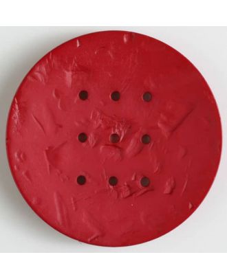 polyamide button with  9 holes - Size: 60mm - Color: red - Art.No. 410201