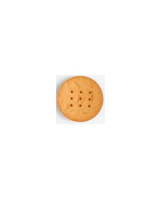 Polyamidknopf zum Selbstgestalten, rund, mit 9 Löchern zur Individualisierung mit Garn - Größe: 60mm - Farbe: orange - Art.Nr. 410194
