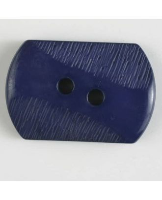 Polyamidknopf mit teilweise schrägen Rillen mit 2 Löchern - Größe: 34mm - Farbe: lila - Art.Nr. 377605