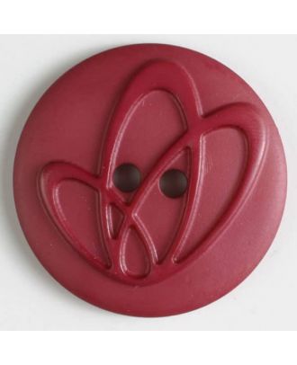 Polyamidknopf mit Löchern - Größe: 20mm - Farbe: pink - Art.Nr. 268615