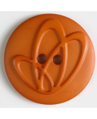 Polyamidknopf mit Löchern - Größe: 32mm - Farbe: orange - Art.Nr. 378618