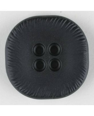 Polyamidknopf, viereckig, 4-Löcher optisch dunkler abgesetzt - Größe: 23mm - Farbe: schwarz - Art.Nr. 310875