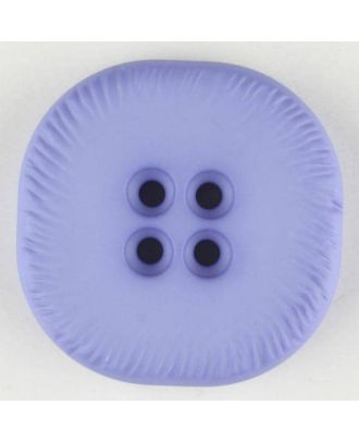 Polyamidknopf, viereckig, 4-Löcher optisch dunkler abgesetzt - Größe: 23mm - Farbe: lila - Art.Nr. 312711