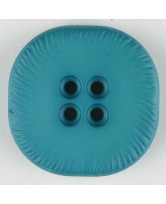 Polyamidknopf, viereckig, 4-Löcher optisch dunkler abgesetzt - Größe: 23mm - Farbe: grün - Art.Nr. 312712