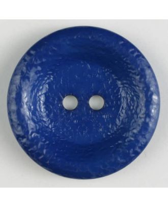 polyamide button, shiny, 2 holes - Size: 34mm - Color: blue - Art.No. 372702