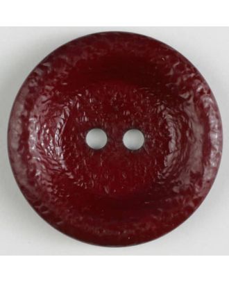 Polyamidknopf, glänzend unruhige Oberfläche, 2-loch - Größe: 25mm - Farbe: weinrot - Art.Nr. 312706