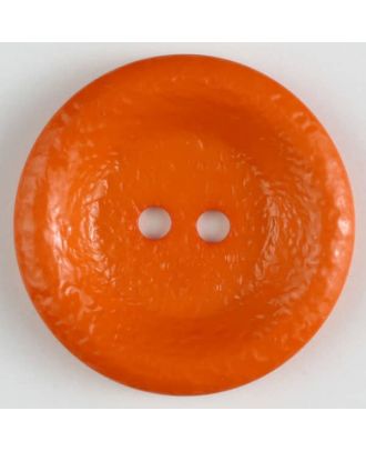 Polyamidknopf, glänzend unruhige Oberfläche, 2-loch - Größe: 34mm - Farbe: orange - Art.Nr. 372707